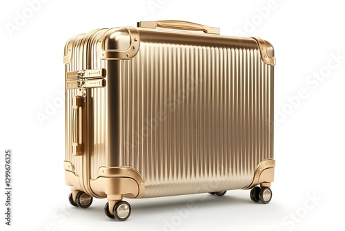 Travel Luggage AI Art Isolated In Clean Background