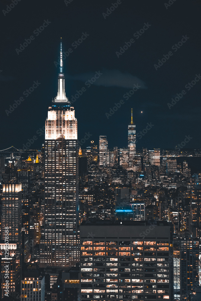 Fototapeta premium New york vity night view