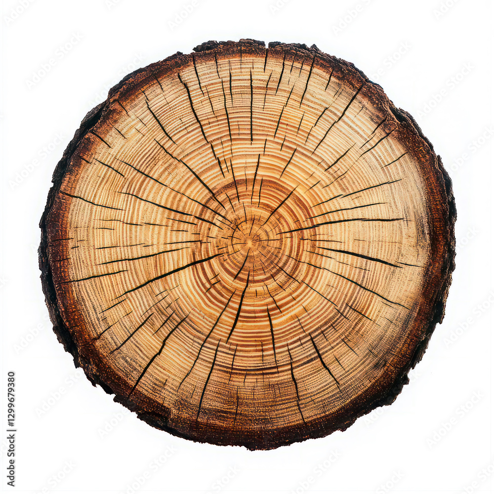 Fototapeta premium cross section of tree trunk