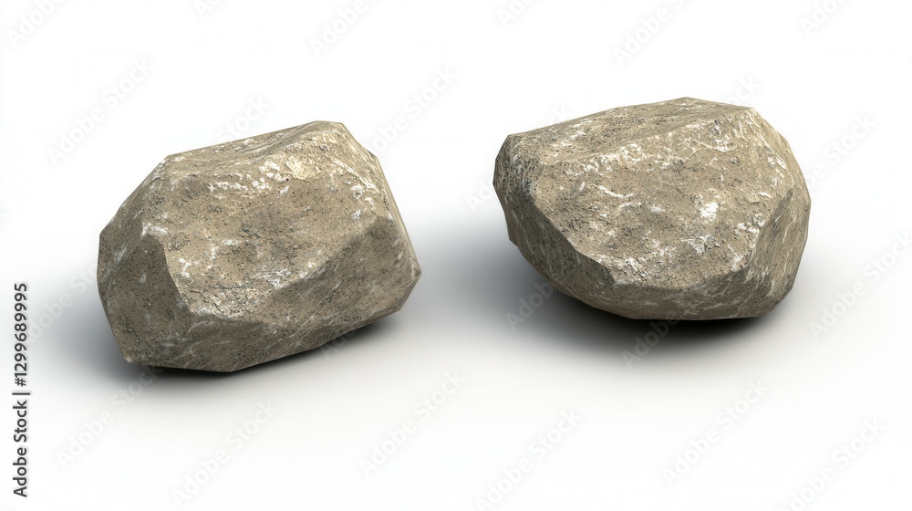 Two rocks on white background (2) Two rocks on white background (2)