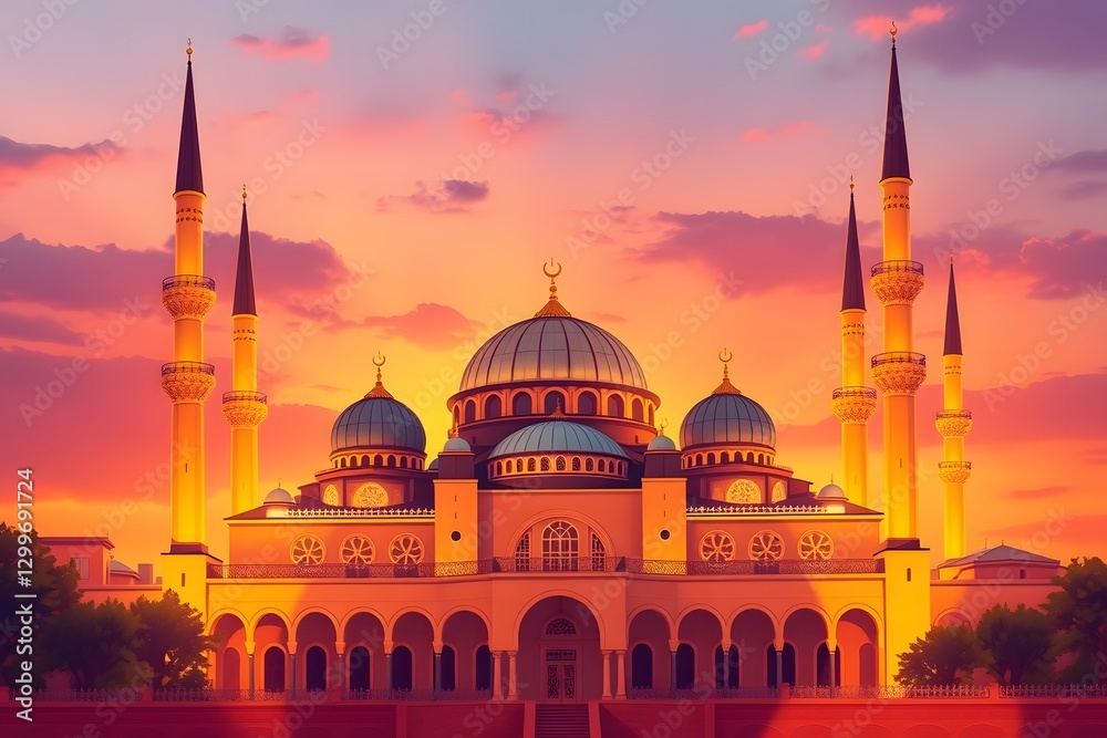 Obraz premium Ramadan Kareem , Mosque