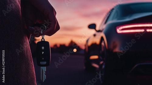 Keys to Freedom: Car Ownership at Sunset