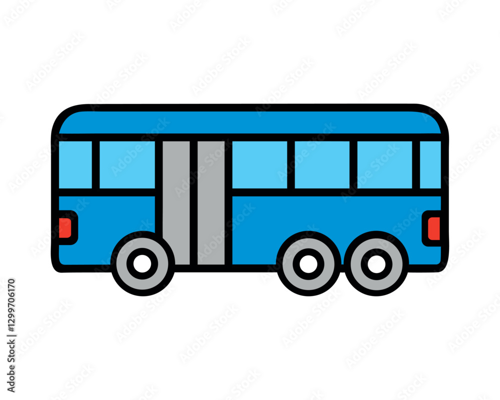 Bus Articulated Public Transport Urban Icon Bus Articulated Public Transport Urban Icon
