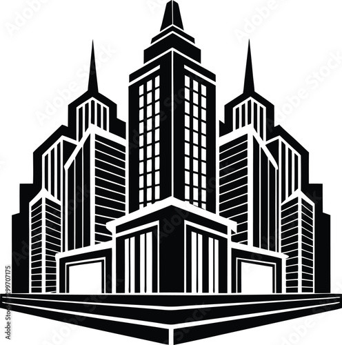 Modern Skyscraper Silhouette.