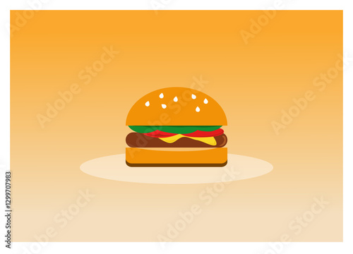 Foods and snacks: big meal burger