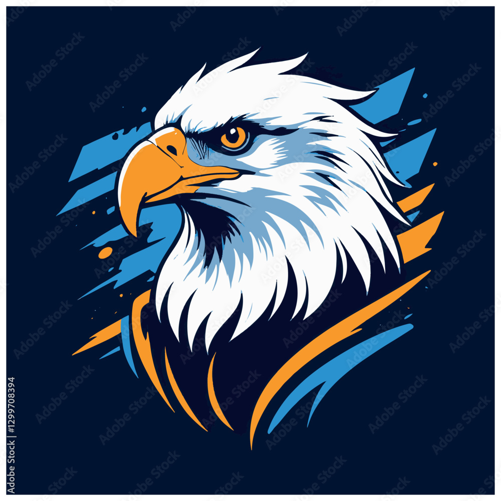 Obraz premium Majestic Eagle Vector Illustration