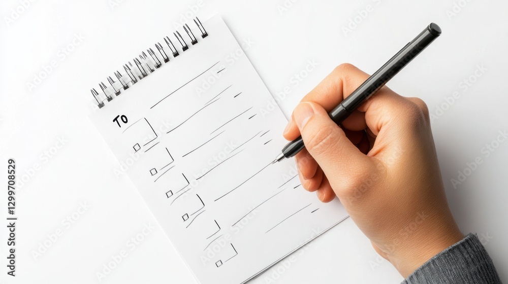 Person Todo List Moment with Todo with Person with White Person Todo List Moment with Todo with Person with White