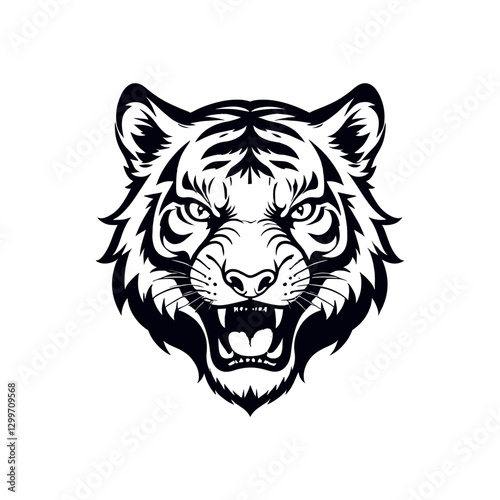 Tiger Head Vector Illustration