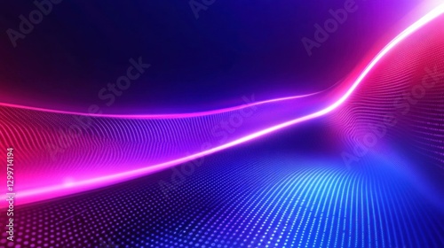 Futuristic Neon Light Background with Vibrant Colors
