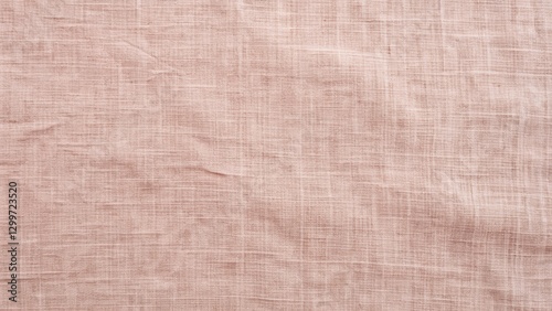 High-resolution image showcasing the intricate texture of a subtly textured, pale pink fabric with a fine weave, ideal for design projects requiring a delicate and elegant backdrop.