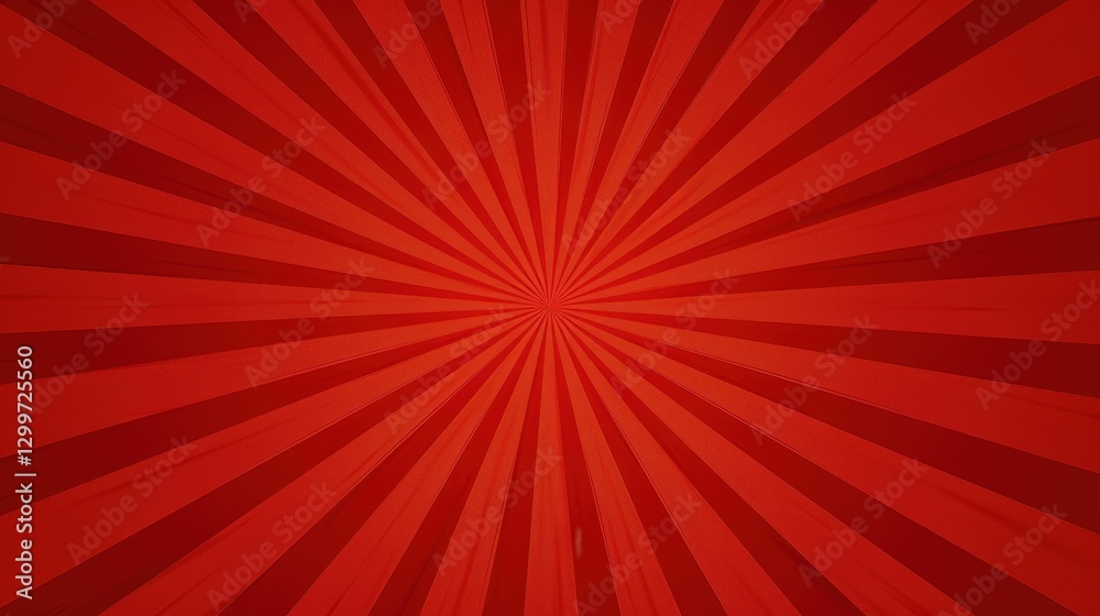 Red Sunburst Background Texture with Radiant Rays Red Sunburst Background Texture with Radiant Rays