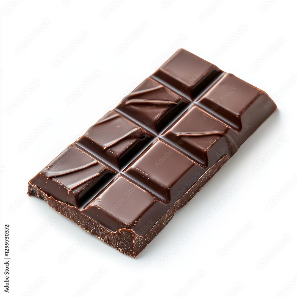 Isolated chocolate bar, high-res, professional white background photo. Isolated chocolate bar, high-res, professional white background photo.