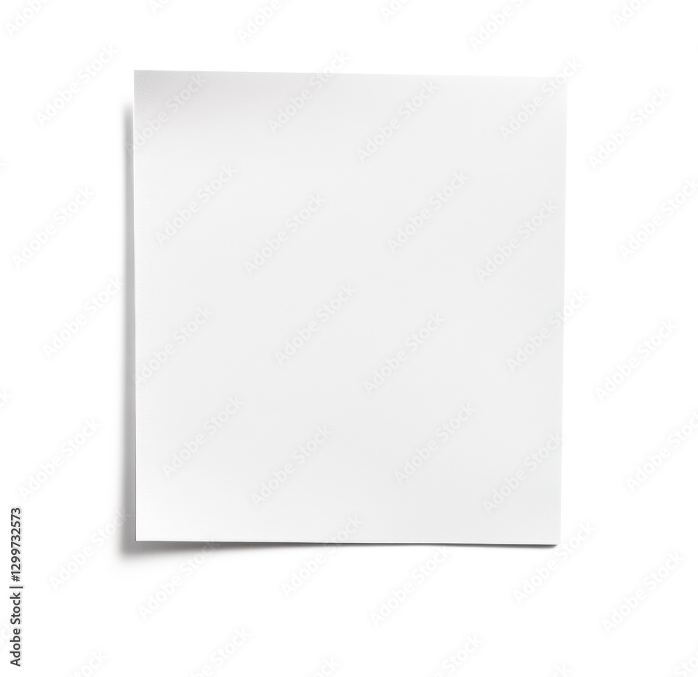 High-Quality PNG blank square sheet of paper on white background High-Quality PNG blank square sheet of paper on white background