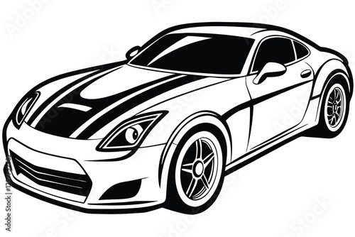 HighSpeed Racing Car Vector Design