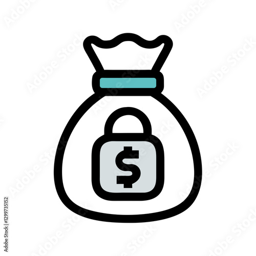 SVG Money Bag Icon – Finance, Wealth & Savings