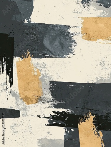 Abstract Brushstroke Modern Art Print