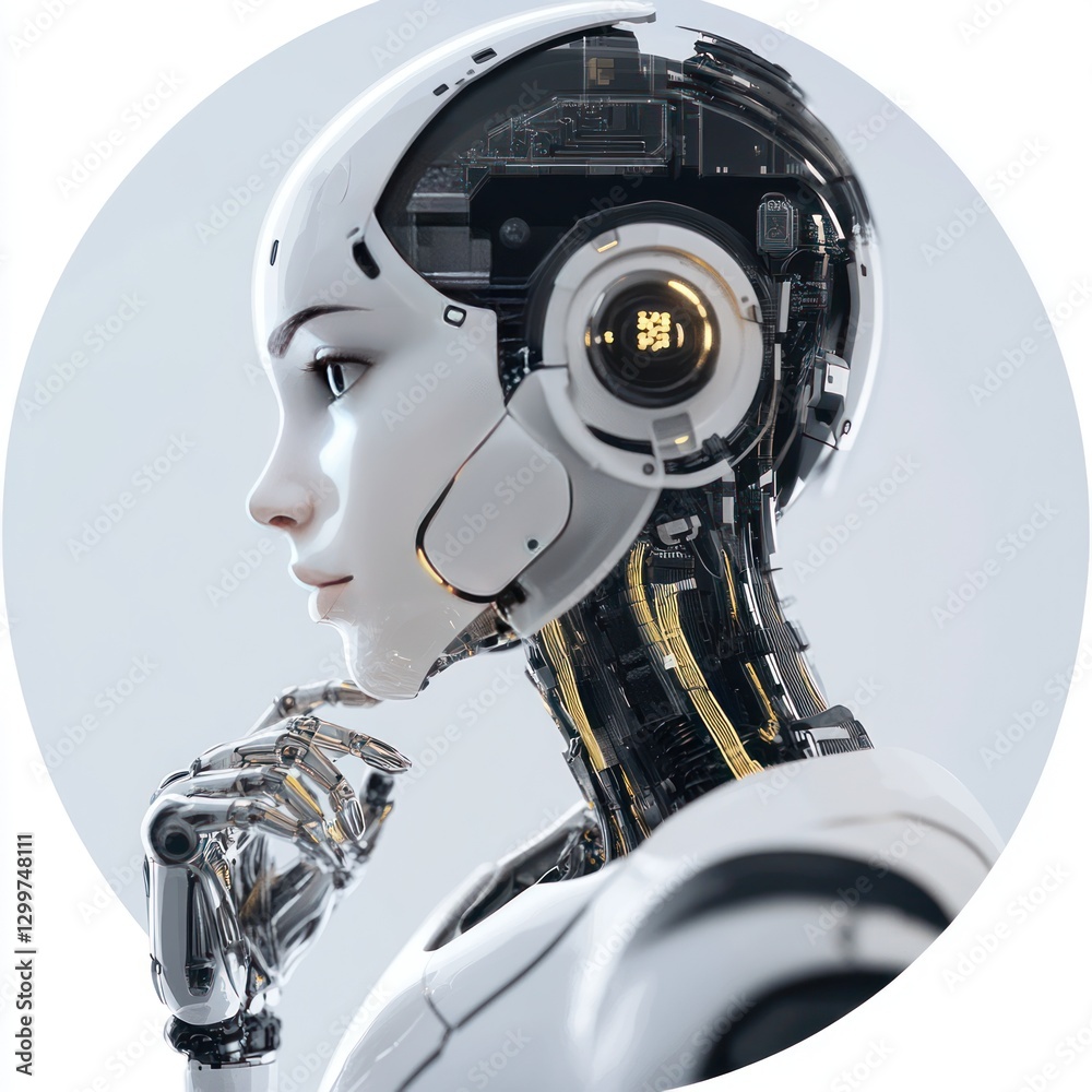 Fototapeta premium AI virtual assistant for professionals