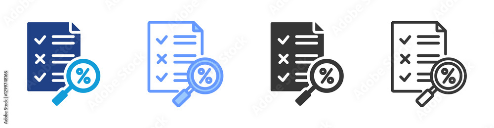 Evaluation icon set multiple style collection Evaluation icon set multiple style collection