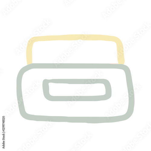 Skincare Jar, Pot pastel line art - Exfoliants Scrub moisturizers