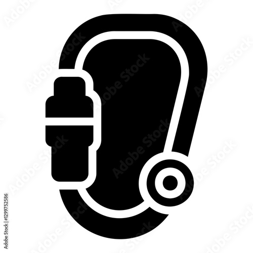 carabiner Solid icon