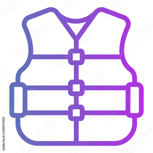 life vest Gradient icon