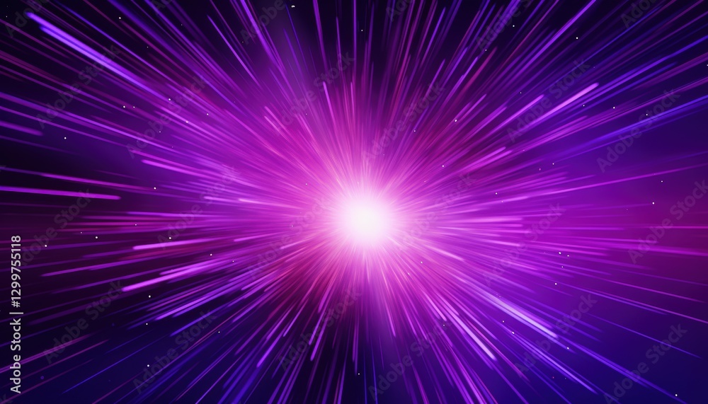 Abstract explosion of pink and purple lines from central bright light for background Abstract explosion of pink and purple lines from central bright light for background