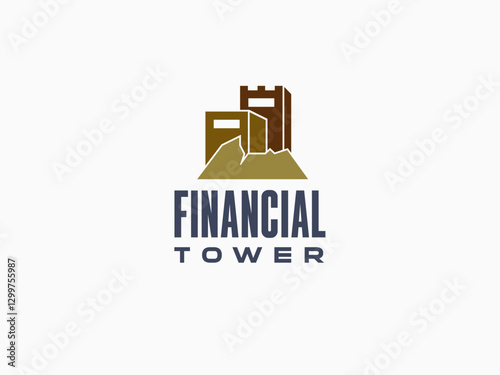Financial Towel Logo. Building concept