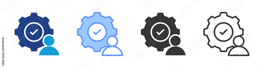 Personalization icon set multiple style collection Personalization icon set multiple style collection