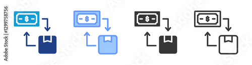 Purchase icon set multiple style collection