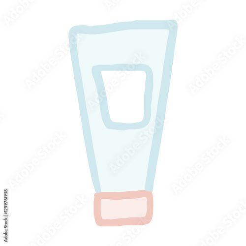 Skincare tube pastel - Cleancers Exfoliants Serums essences Toner moisturizers Sunscreen