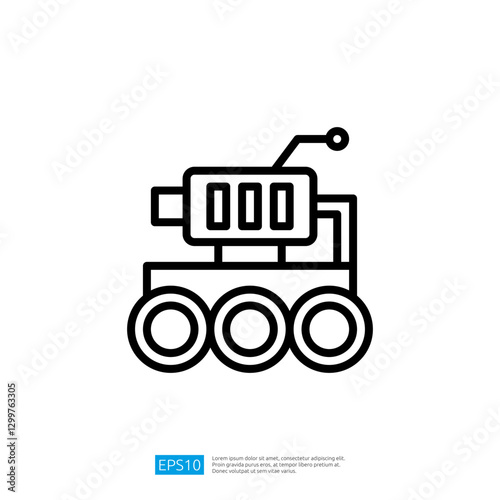 Automated Robot Vehicle Icon for Exploration and Research Missions in Technological and Scientific Innovation