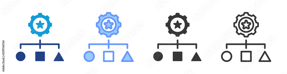Specialization icon set multiple style collection Specialization icon set multiple style collection