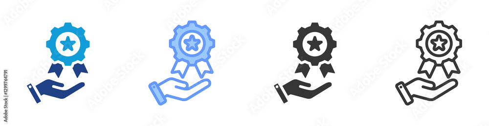 Mastery icon set multiple style collection Mastery icon set multiple style collection