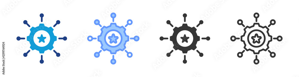 Dexterity icon set multiple style collection Dexterity icon set multiple style collection