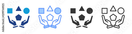 Ability icon set multiple style collection