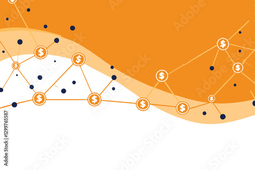 Generate an abstract image depicting interconnected waves and dots forming a complex network, reminiscent of a neural network or cosmic web.  Emphasize fluidity and connection.