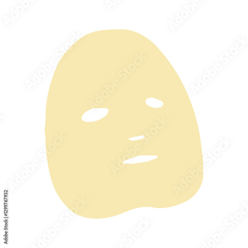 Skincare Face Mask Flat Design Night Routine