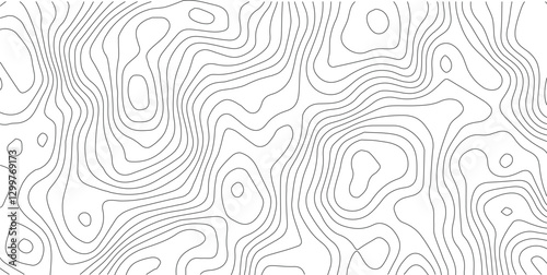 Abstract topographic contours map background .Topographic background and texture, monochrome image. Topography and geography map grid abstract backdrop. Business concept. Topography map concept.
