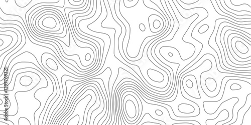 Abstract topographic contours map background .Topographic background and texture, monochrome image. Topography and geography map grid abstract backdrop. Business concept. Topography map concept.
