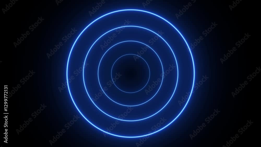 Glowing neon circle looping animation , Neon Digital Radio Wave Seamless loop. 4K video Glowing neon circle looping animation , Neon Digital Radio Wave Seamless loop. 4K video