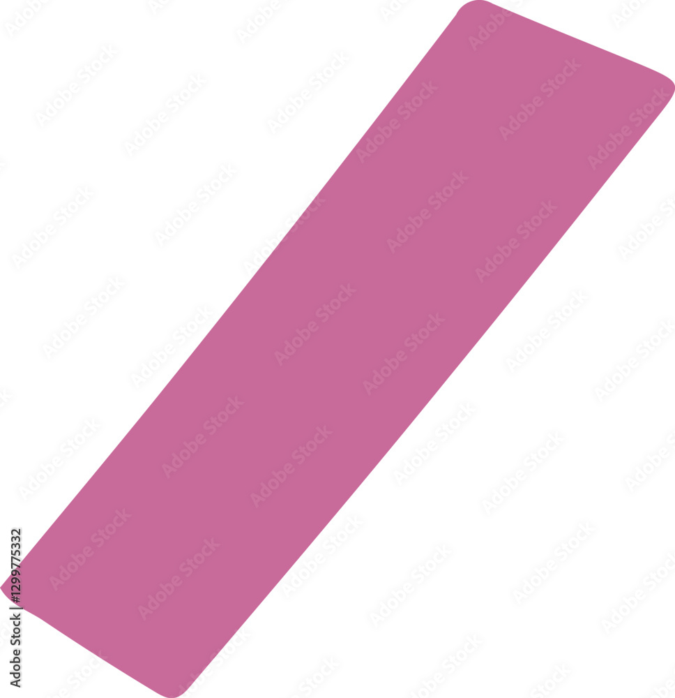 pink ribbon on white background