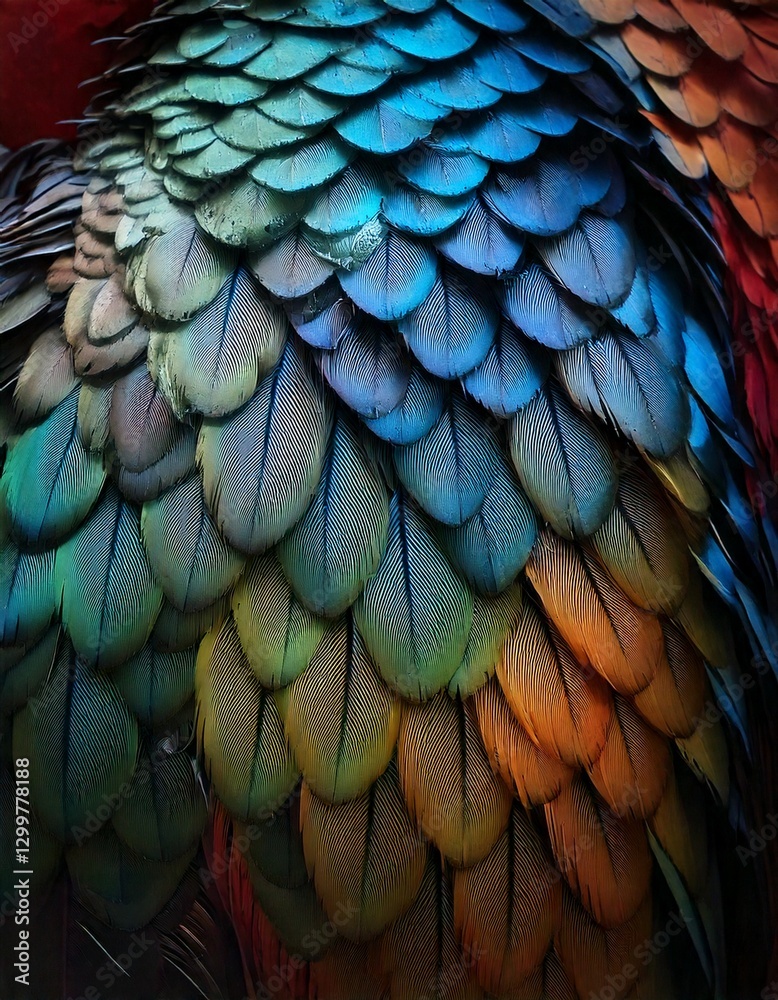 Obraz premium the scales of dragons and birds