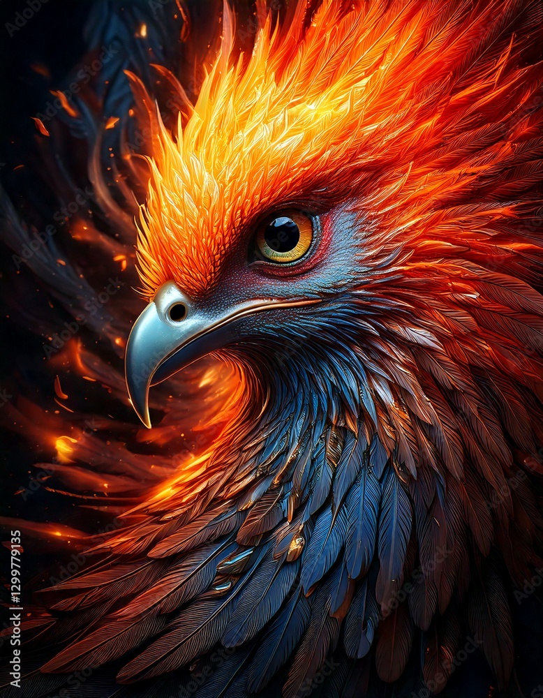 Fototapeta premium the face of a phoenix