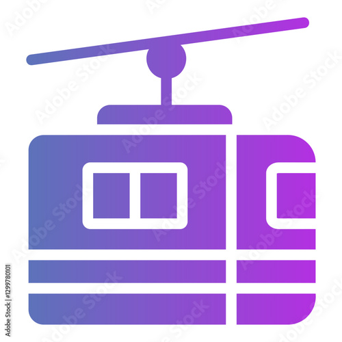 cable car Gradient icon
