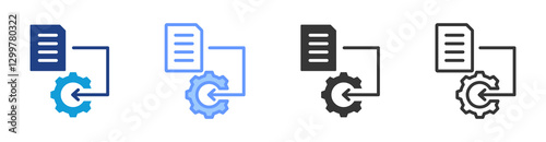 Input icon set multiple style collection