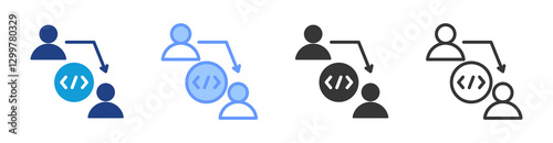 Inheritance icon set multiple style collection