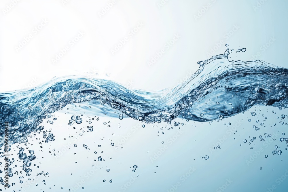 A mesmerizing view of a wave with many bubbles A mesmerizing view of a wave with many bubbles
