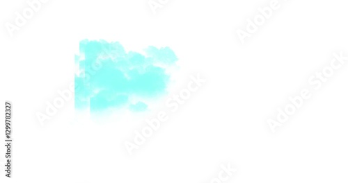 animation of blue clouds moving sideways
