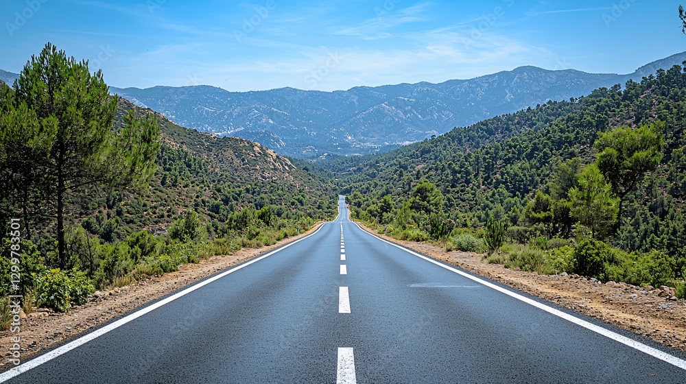 Naklejka premium Exploring Scenic Roads Mountain Landscape Photography Natural Environment Wide Angle Adventure