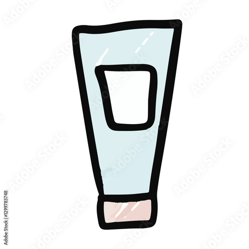 Skincare tube Hand-Drawn - Cleancers Exfoliants Serums essences Toner moisturizers Sunscreen